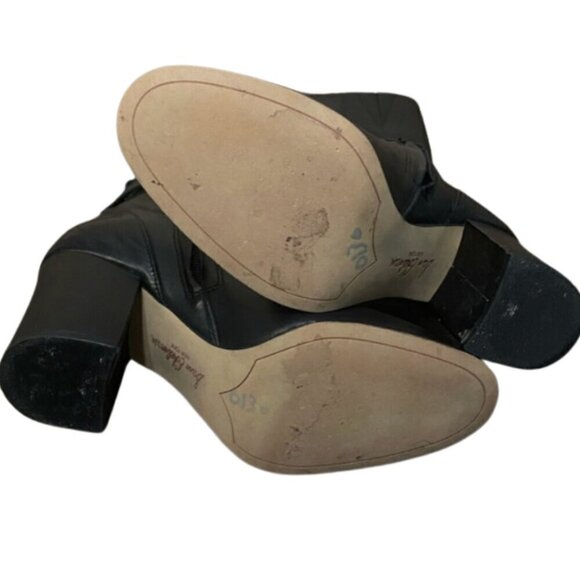 Sam Edelman Fairbanks EUC tall black leather boots with gold buckle details 7.5 - Picture 4 of 9